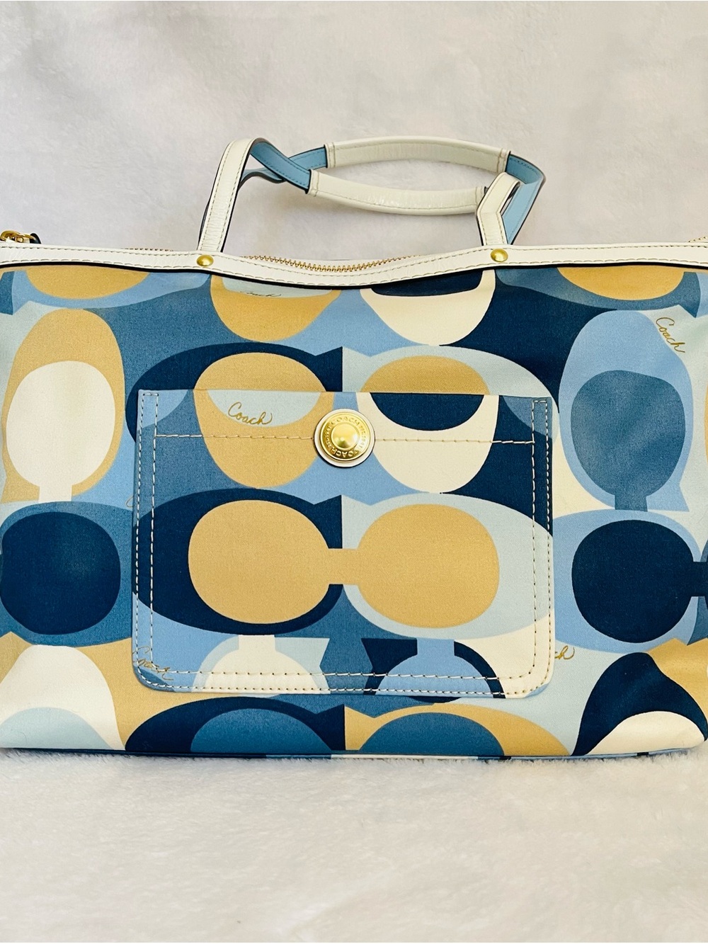 Coach l Signature Scarf Pattern Tote